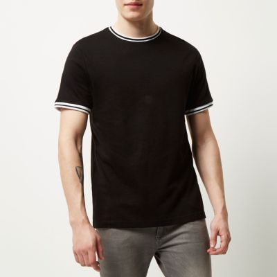 Black ringer t-shirt